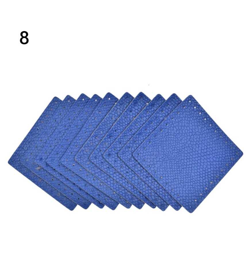 GORA,DERİ KARE ÇANTA SETİ 8X8 CM (10 ADET) - 8