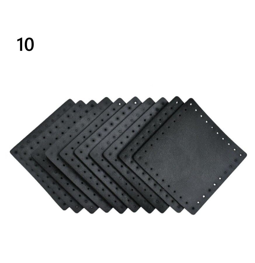 GORA,DERİ KARE ÇANTA SETİ 8X8 CM (10 ADET) - 10