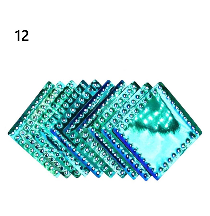 GORA,DERİ KARE ÇANTA SETİ 8X8 CM (10 ADET) - 12