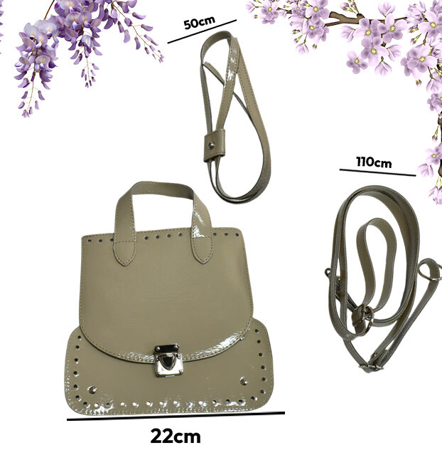 GORA,DERİ SIRT ÇANTASI SETİ KREM - GORA