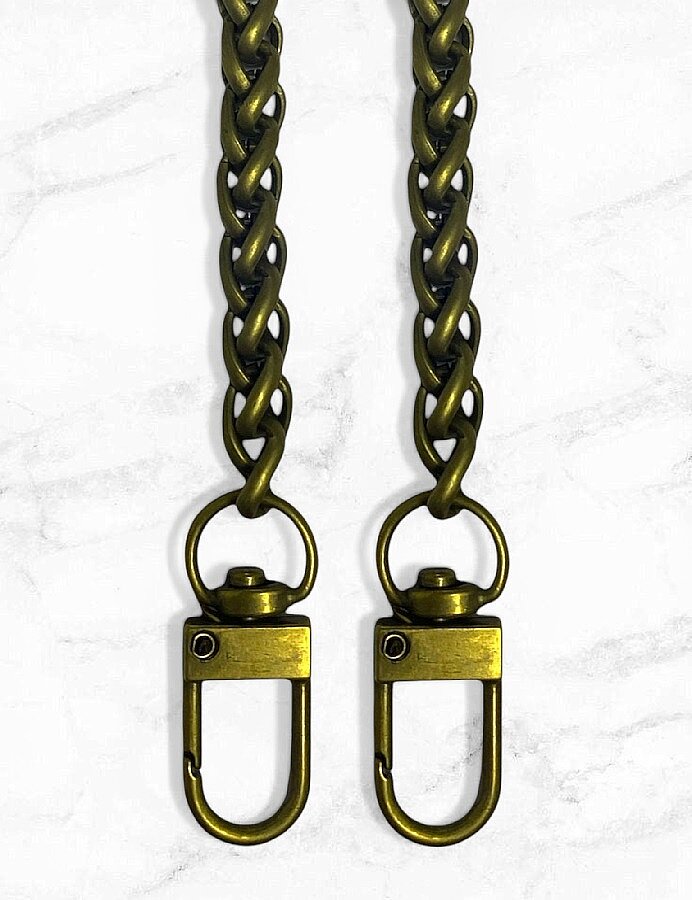 GORA,KANCALI YILAN ZİNCİR ÖZEL RENK ANTİK SARI - 2