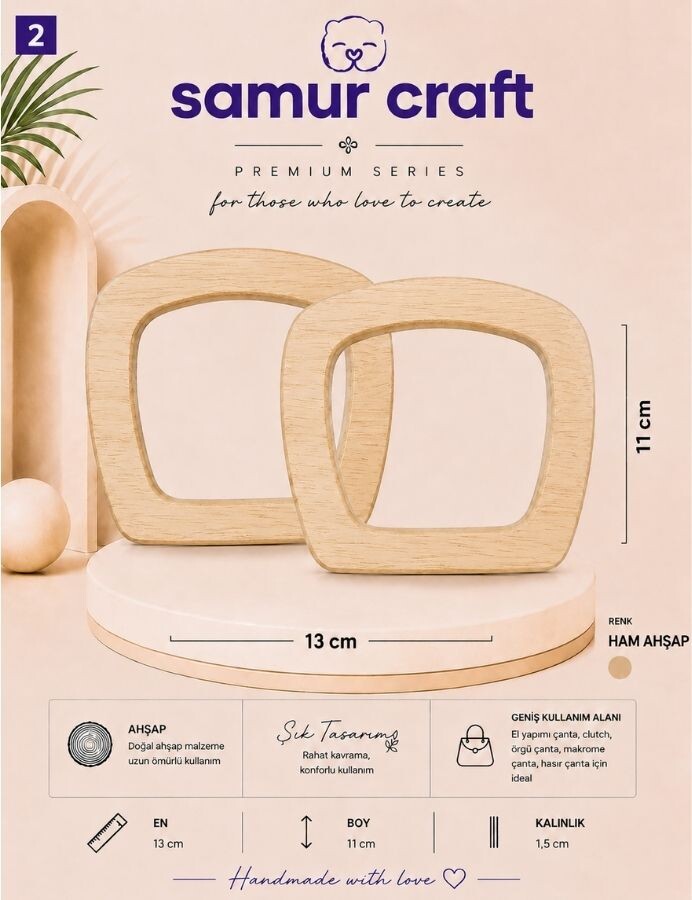 GORA,MASİF ÇANTA SAPI KARE MODEL - 2