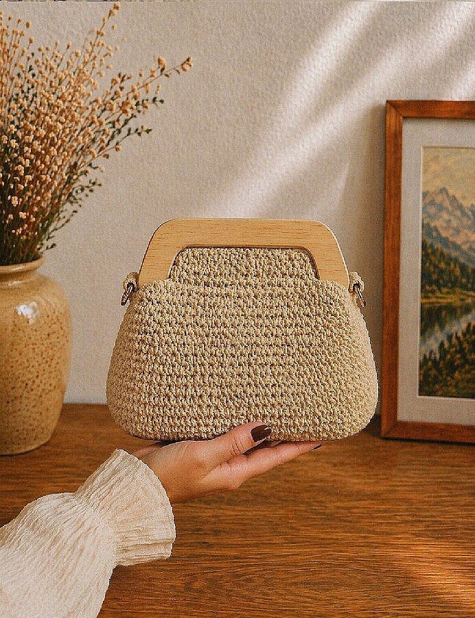GORA,MIKNATISLI BURS 22 KÖŞELİ 20 CM AHŞAP - 5