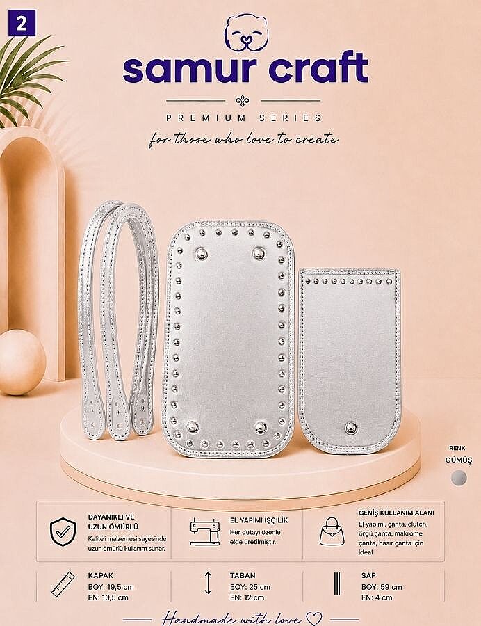 GORA,PARLAK ÇANTA SET 3 PARÇA [SAP+KAPAK+TABAN] - GORA (1)