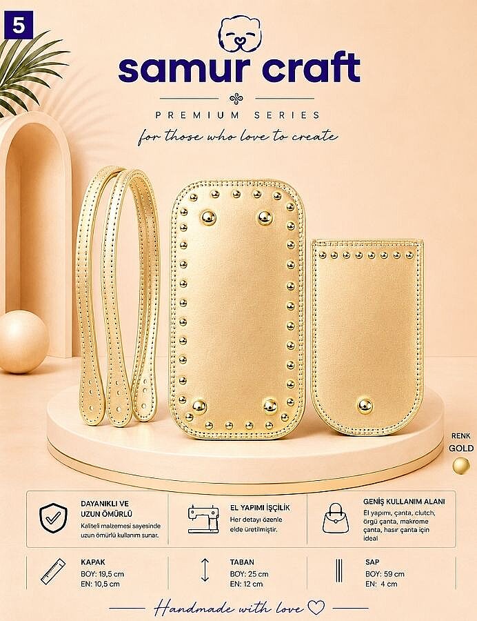 GORA,PARLAK ÇANTA SET 3 PARÇA [SAP+KAPAK+TABAN] - 5