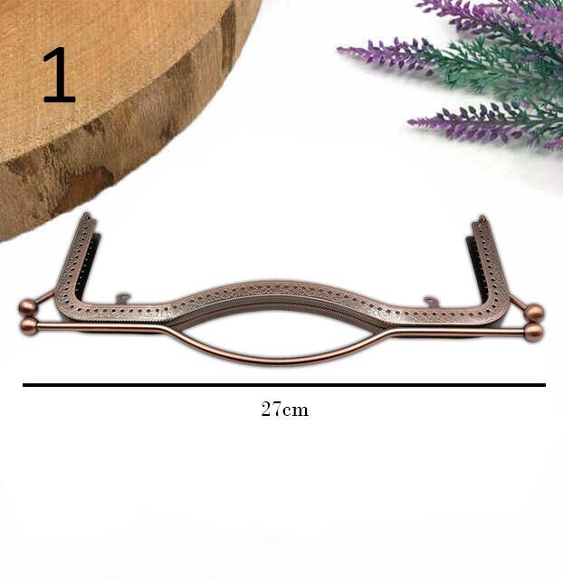 GORA,ÜSTTEN TUTMALI METAL ÇANTA SAPI ALT-34[27 CM] - 1