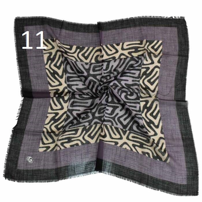 HUZURLU,DESENLİ FLAMLI EŞARP - 10