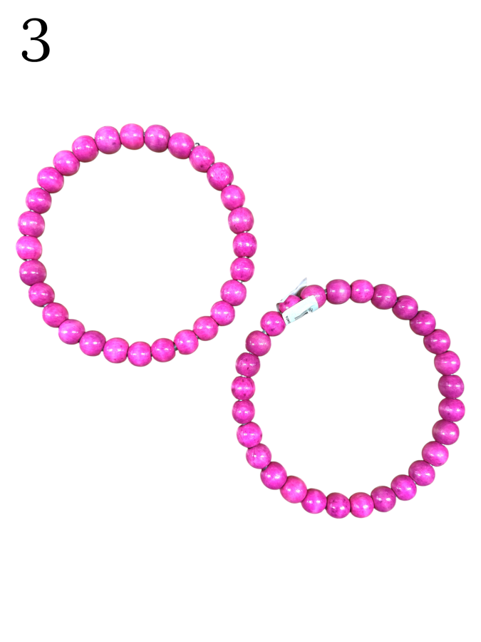 GORA,İÇİ METAL AHŞAP BONCUKLU ÇANTA SAPI 11 CM - 3