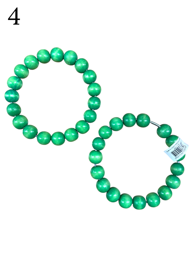 GORA,İÇİ METAL AHŞAP BONCUKLU ÇANTA SAPI 11 CM - 4