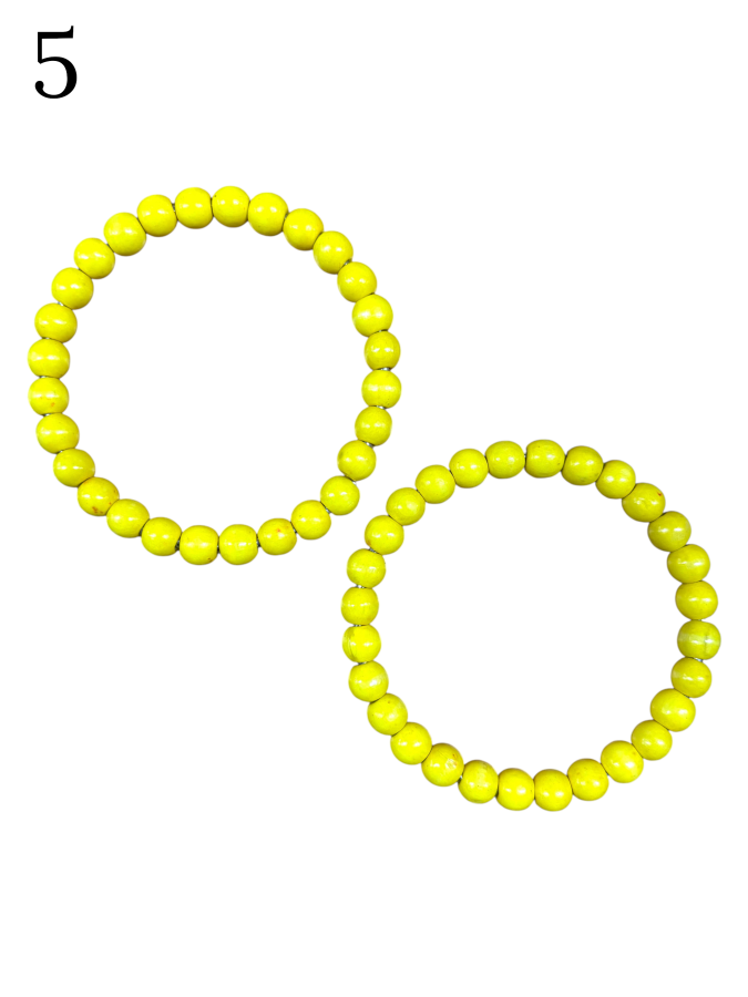 GORA,İÇİ METAL AHŞAP BONCUKLU ÇANTA SAPI 11 CM - 5