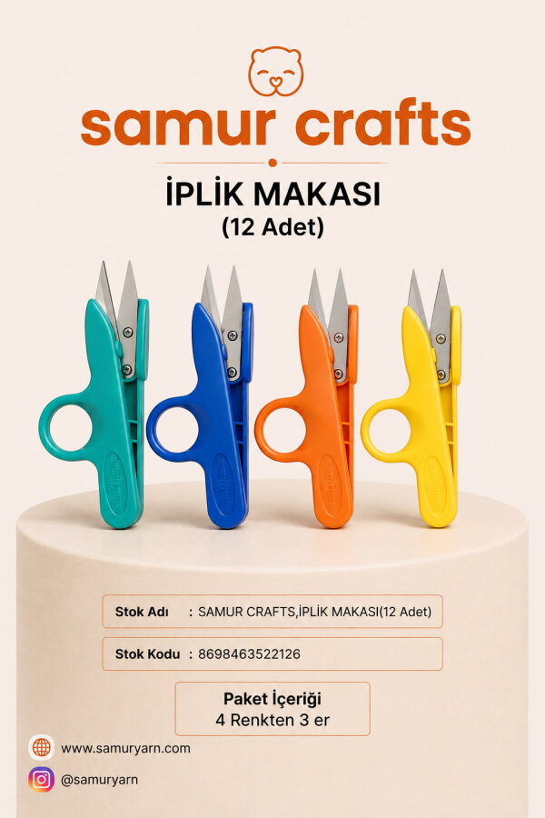 SAMUR CRAFTS,İPLİK MAKASI - GOLDEN EAGLE