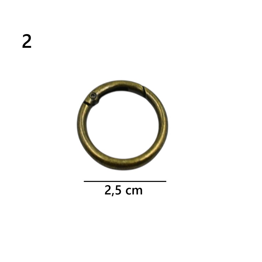 GORA,YAYLI HALKA YUVARLAK MODEL 2,5 CM - 2