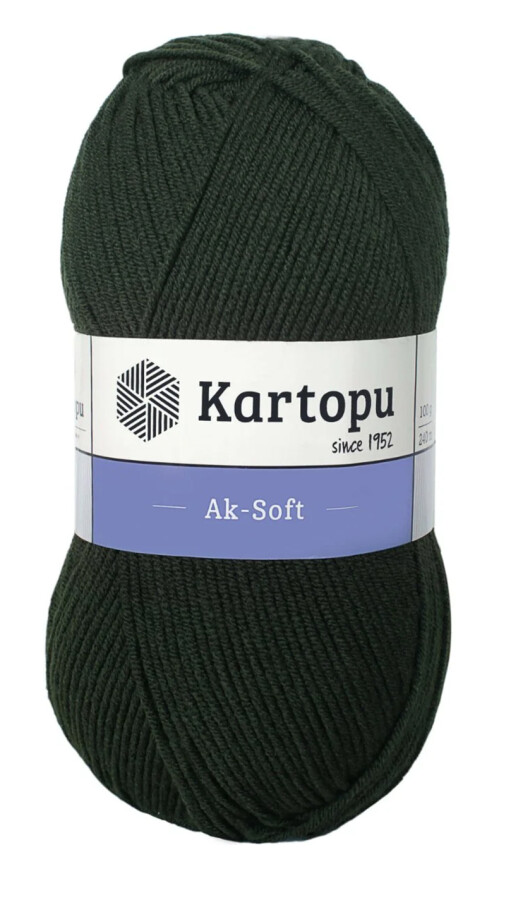 KARTOPU,AK-SOFT K0478 KARA YEŞİL - KARTOPU