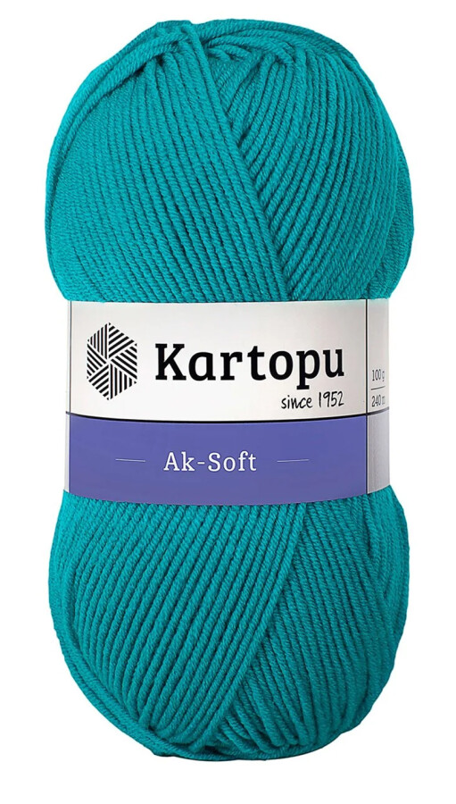 KARTOPU,AK-SOFT K0482 AÇIK PETROL YEŞİL - KARTOPU