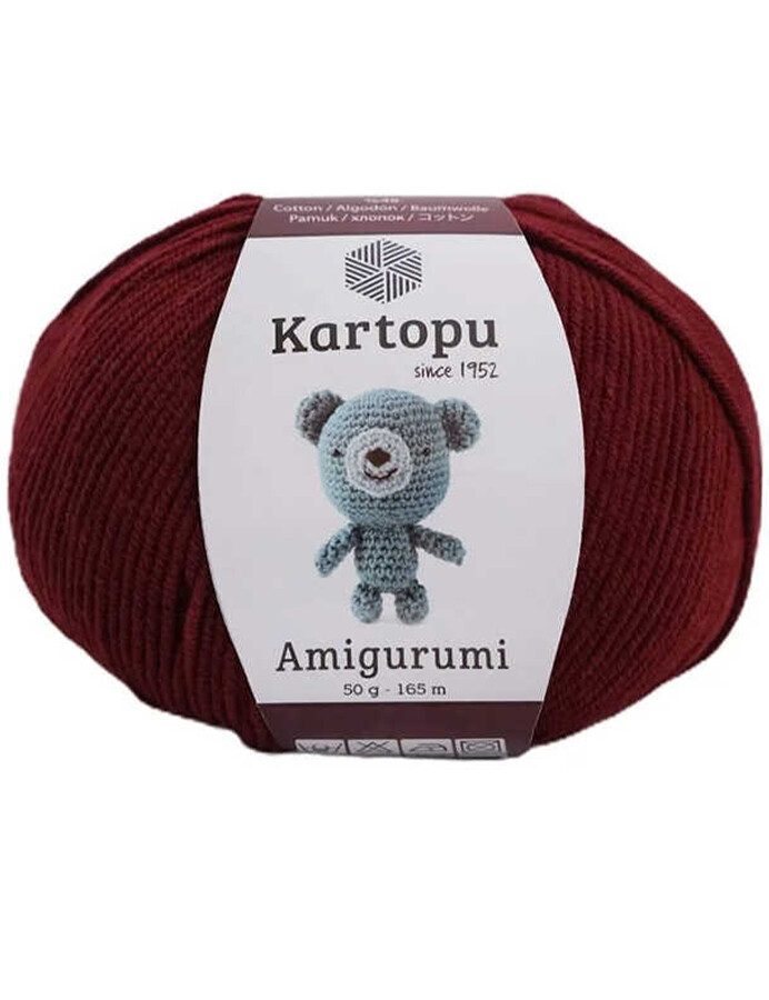 KARTOPU,AMİGURUMİ K0110 BORDO - KARTOPU