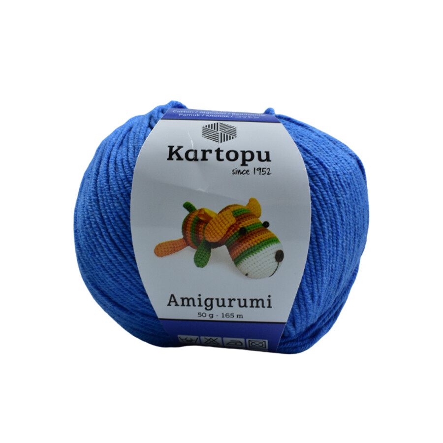KARTOPU,AMİGURUMİ K0620 KOYU ÖNLÜK MAVİ - KARTOPU
