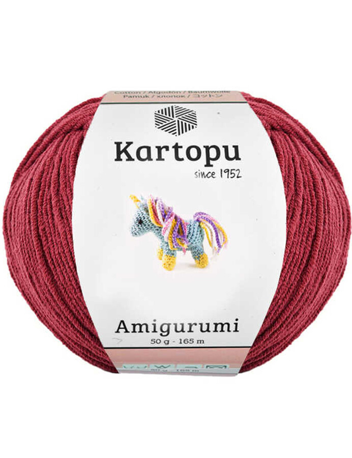 KARTOPU,AMİGURUMİ K0104 KİRLİ BORDO - KARTOPU