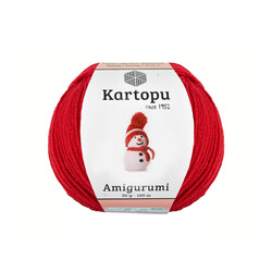 KARTOPU,AMİGURUMİ K0143 AÇIK KIRMIZI - KARTOPU