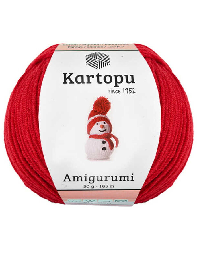 KARTOPU,AMİGURUMİ K0143 AÇIK KIRMIZI - KARTOPU
