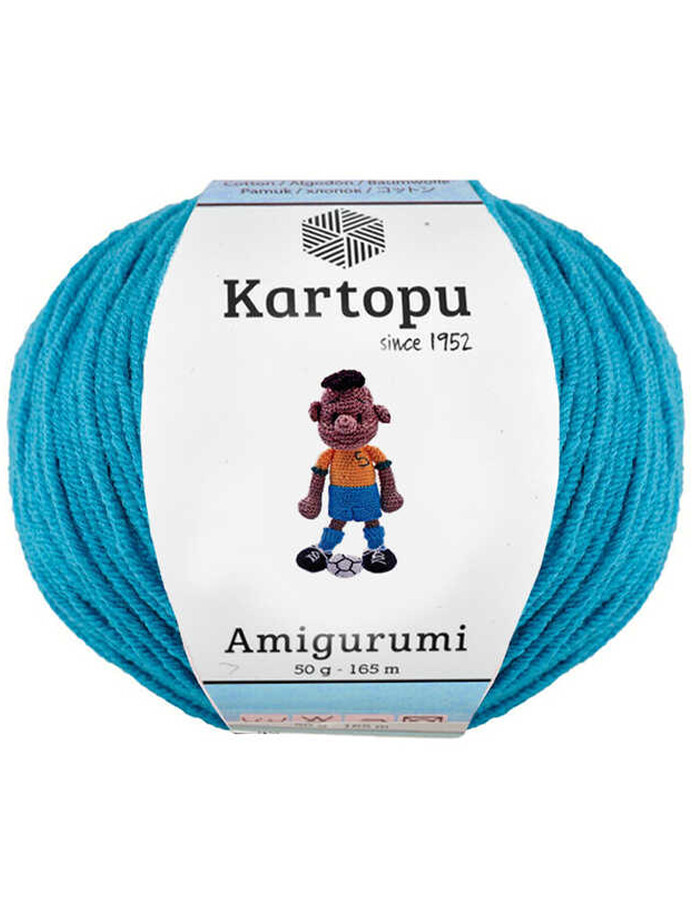 KARTOPU,AMİGURUMİ K0512 KOYU TURKUAZ - KARTOPU