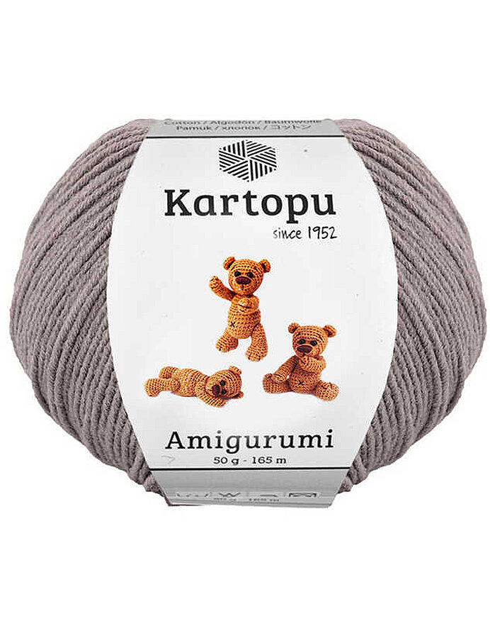 KARTOPU,AMİGURUMİ K0990 ORTA GRİ - KARTOPU