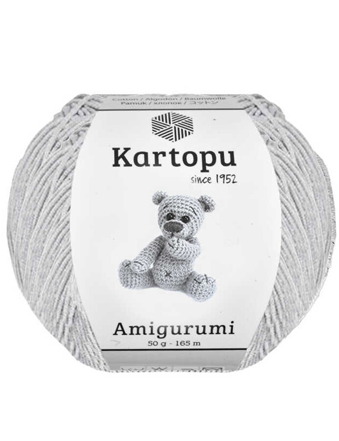 KARTOPU,AMİGURUMİ K0991 AÇIK GRİ - KARTOPU