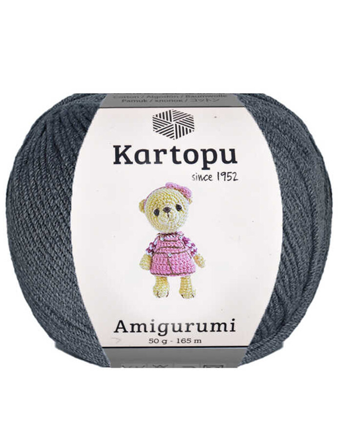 KARTOPU,AMİGURUMİ K0995 KOYU GRİ - KARTOPU