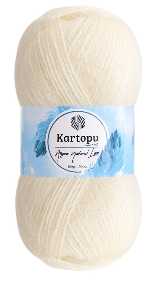 KARTOPU,ANGORA NATURAL LUX K0025 KREM - KARTOPU
