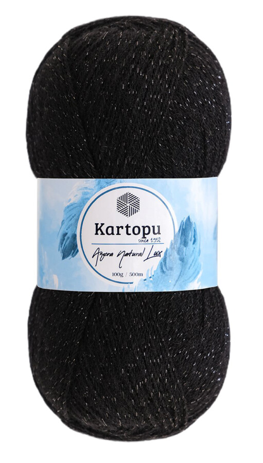 KARTOPU,ANGORA NATURAL LUX K0940 SİYAH - KARTOPU