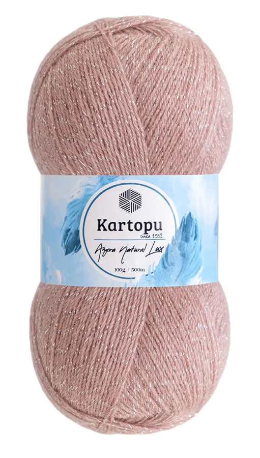KARTOPU,ANGORA NATURAL LUX K0758 GÜL KURUSU - KARTOPU