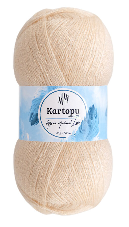 KARTOPU,ANGORA NATURAL LUX K0845 TEN - KARTOPU