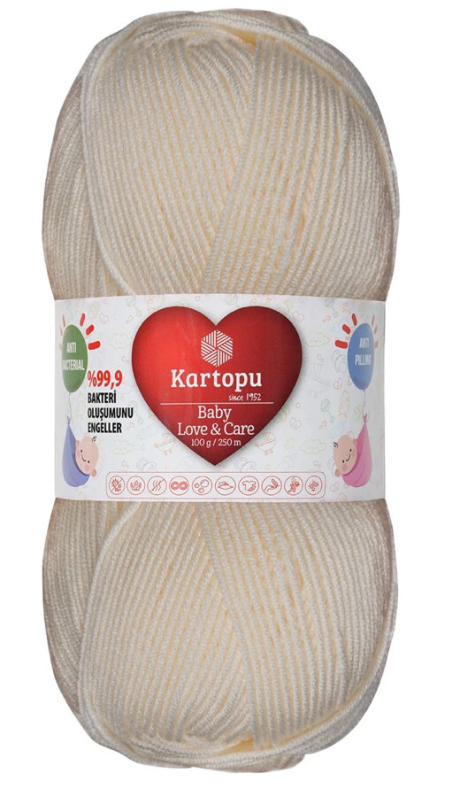 kartopu,baby love &care k0025 krem - KARTOPU