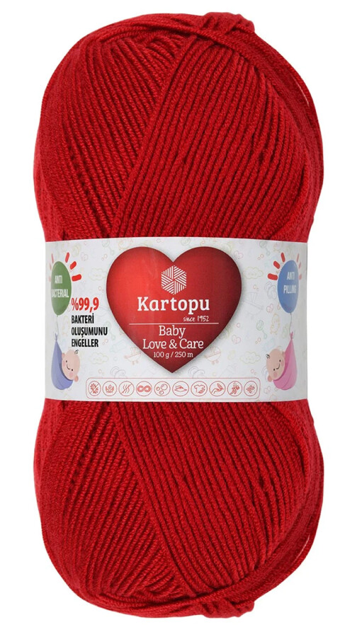 KARTOPU, BABY LOVE & CARE K0125 AÇIK KIRMIZI - KARTOPU