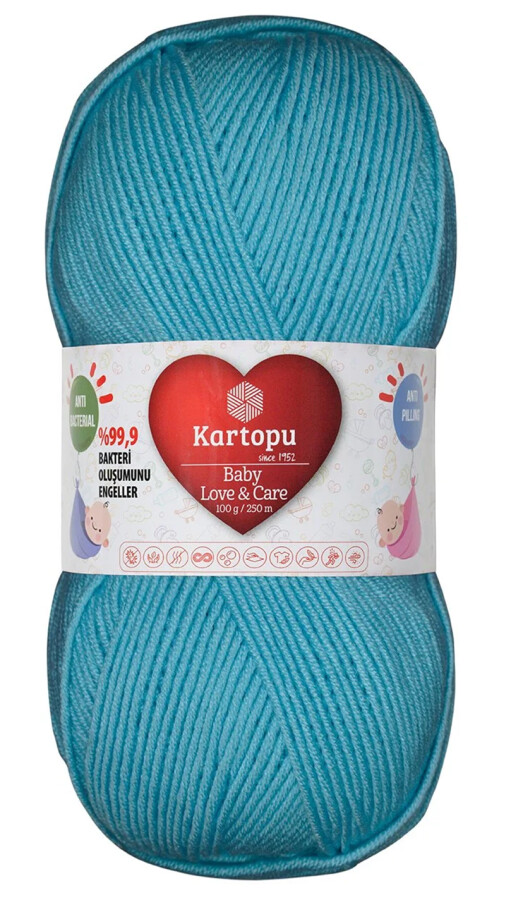 KARTOPU,BABY LOVE &CARE K0502 AÇIK TURKUAZ - KARTOPU