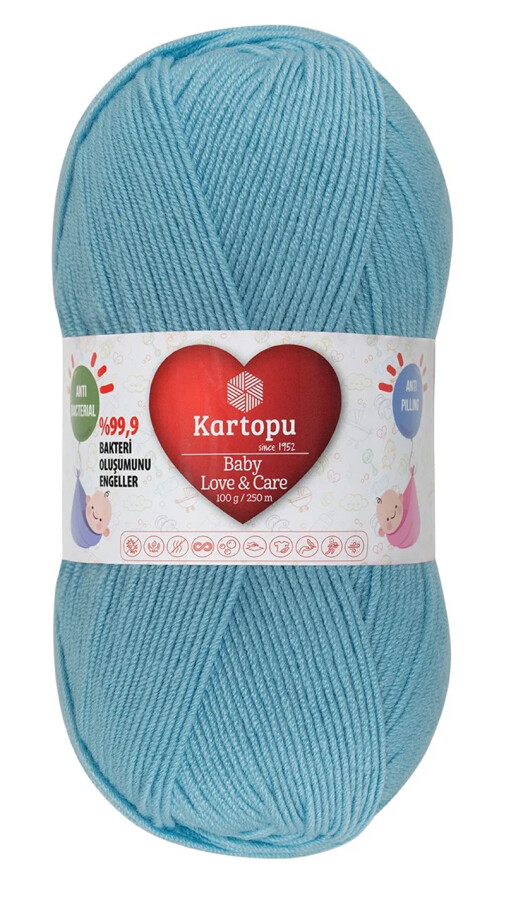 KARTOPU,BABY LOVE &CARE K0566 AÇIK BEBE MAVİ - KARTOPU