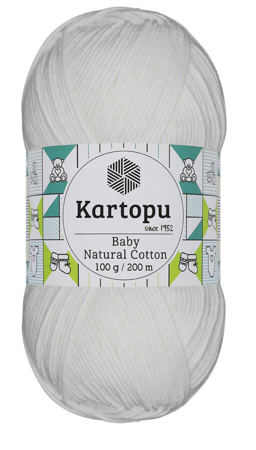 KARTOPU,BABY NATUREL COTTON K0010 BEYAZ - KARTOPU