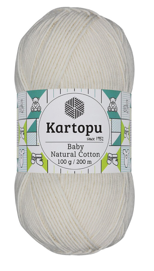 KARTOPU,BABY NATUREL COTTON K0011 AÇIK KREM - KARTOPU