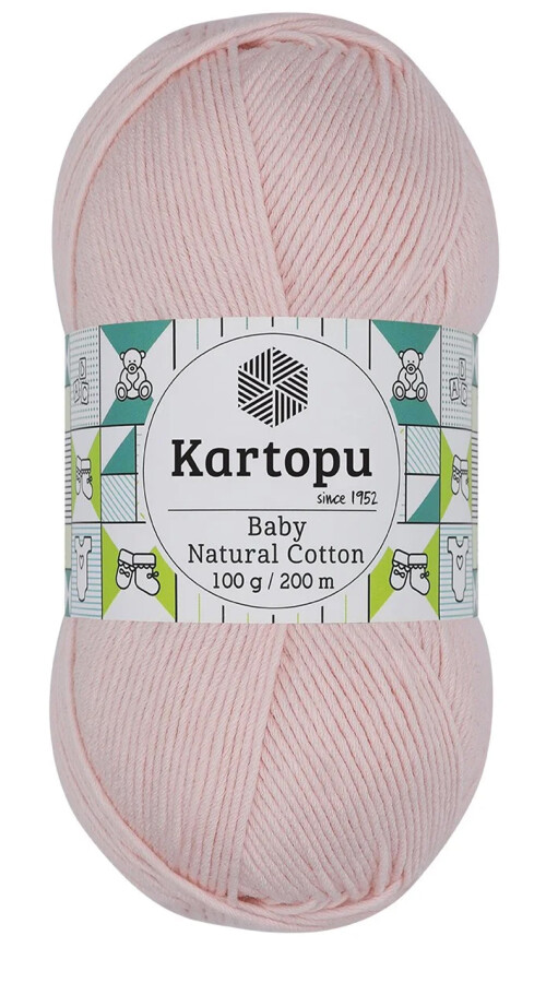 KARTOPU,BABY NATUREL COTTON K1562 UÇUK PEMBE - KARTOPU