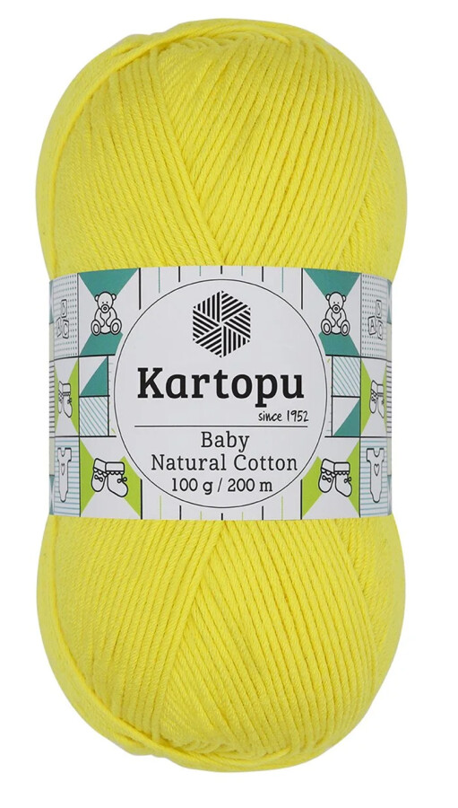KARTOPU,BABY NATUREL COTTON K0326 LİMON SARI - KARTOPU