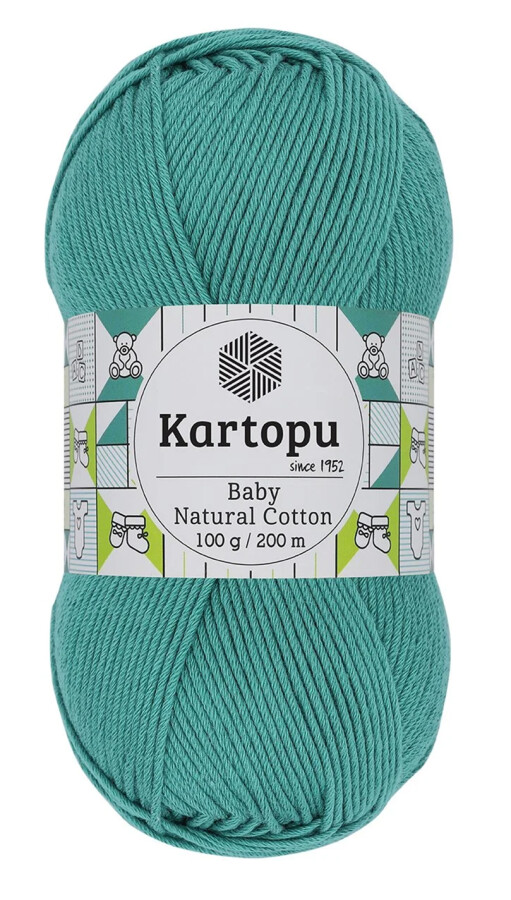 KARTOPU,BABY NATUREL COTTON K0418 ASPRİN YEŞİL - KARTOPU