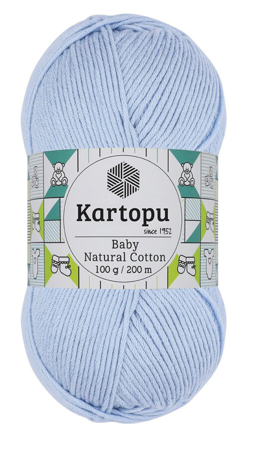 KARTOPU,BABY NATUREL COTTON K0544 BEBE MAVİ - KARTOPU