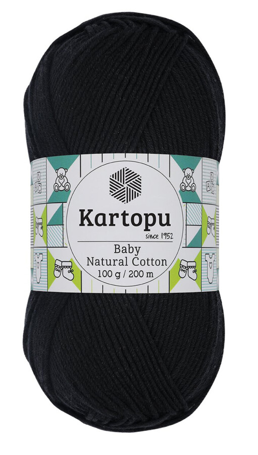 KARTOPU,BABY NATUREL COTTON K0940 SİYAH - KARTOPU