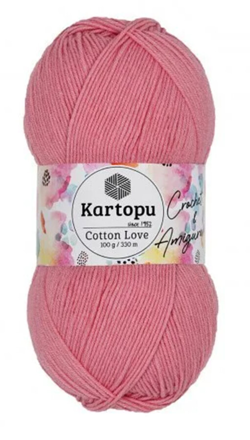 KARTOPU,COTTON LOVE K0766 ORTA PEMBE - KARTOPU