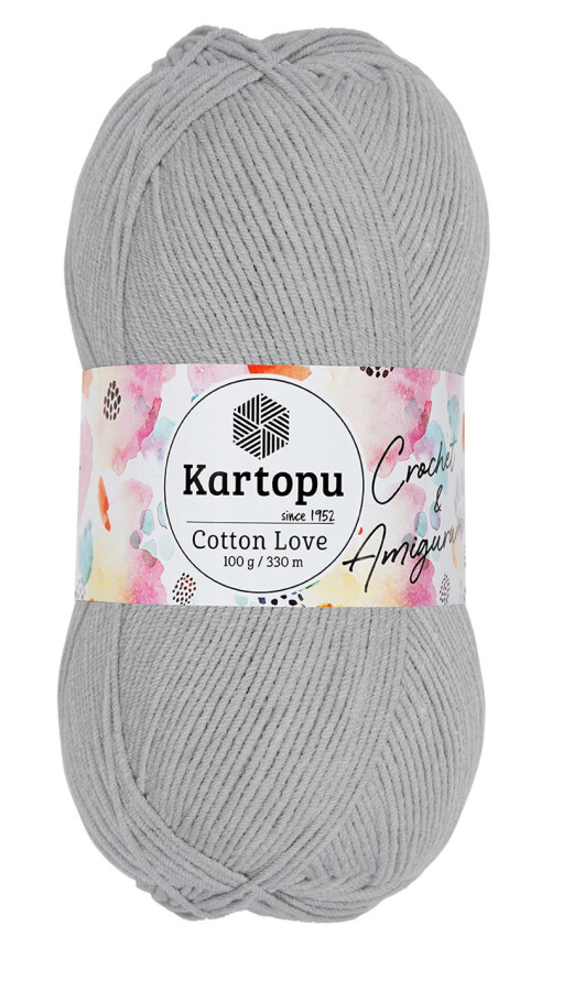 KARTOPU,COTTON LOVE K0991 AÇIK GRİ - KARTOPU