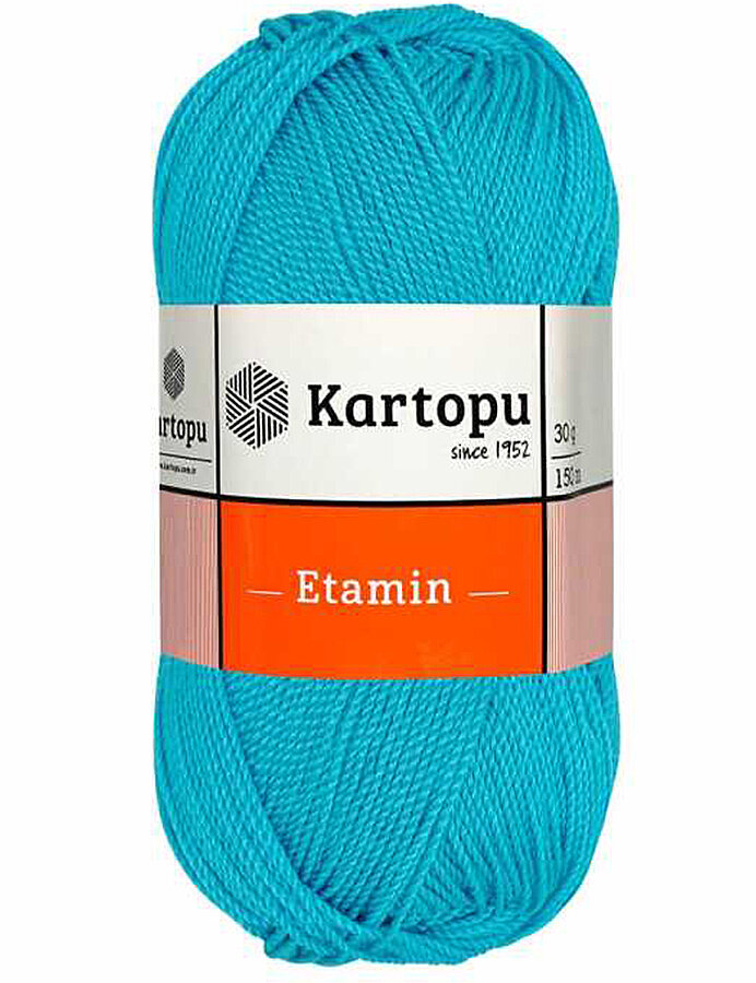 KARTOPU,ETAMİN K0515 TURKUAZ - KARTOPU