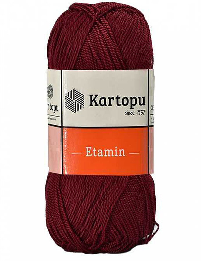 KARTOPU,ETAMİN K0111 BORDO - KARTOPU