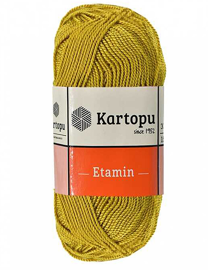 KARTOPU,ETAMİN K0358 AÇIK HARDAL - KARTOPU