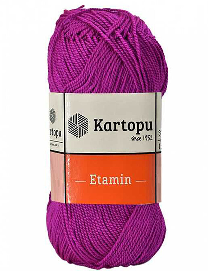 KARTOPU,ETAMİN K0732 PEMBELİ MOR - KARTOPU