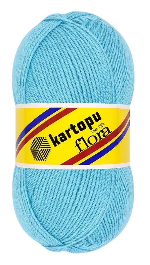 KARTOPU,FLORA K0515 TURKUAZ - KARTOPU