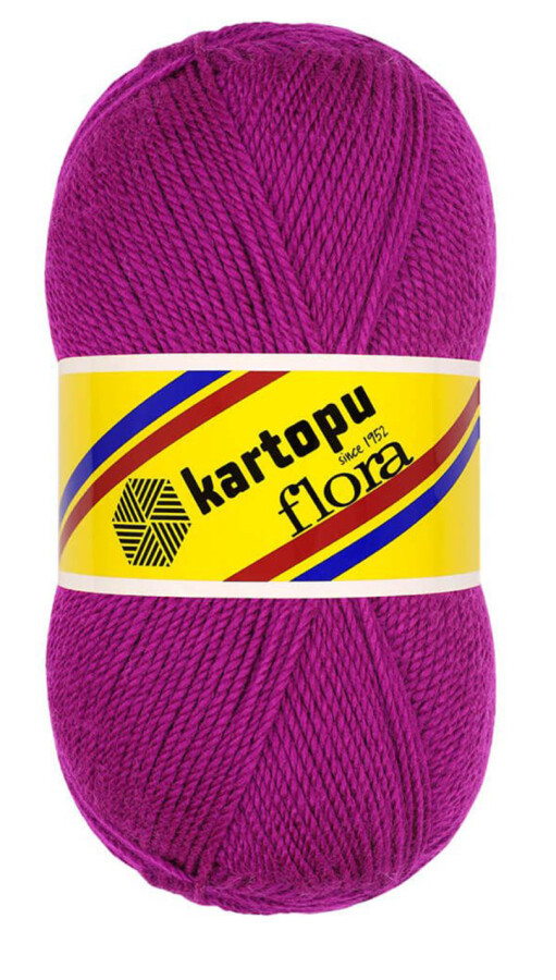 KARTOPU,FLORA K0732 PEMBELİ MOR - KARTOPU